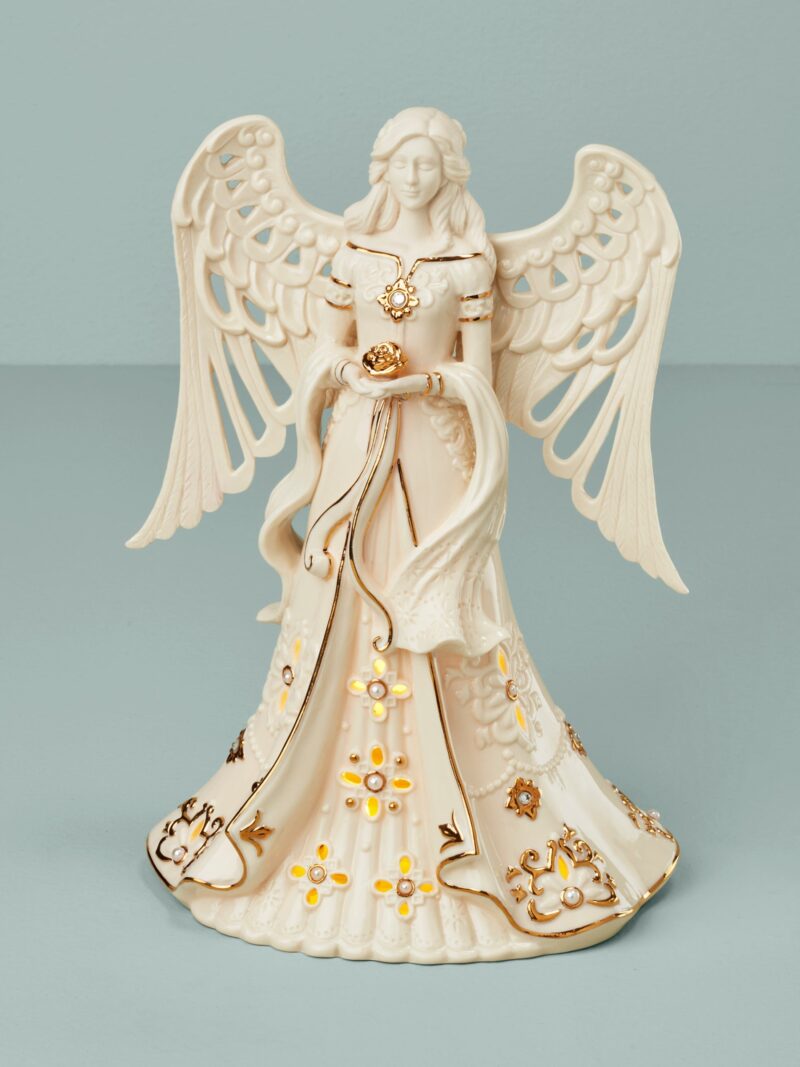 Florentine & Pearl Lit Angel Figurine